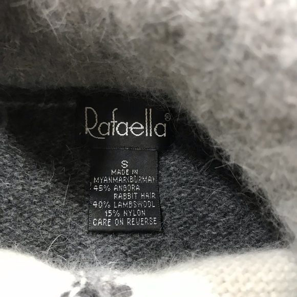 Rafaela Gray Black Argyle Turtleneck Pullover - Picture 7 of 8